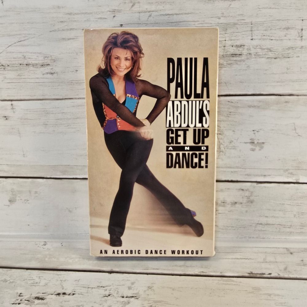 Paula Abdul Get Up and Dance VHS 1994 Aerobic Workout Video 60214 Live Ent